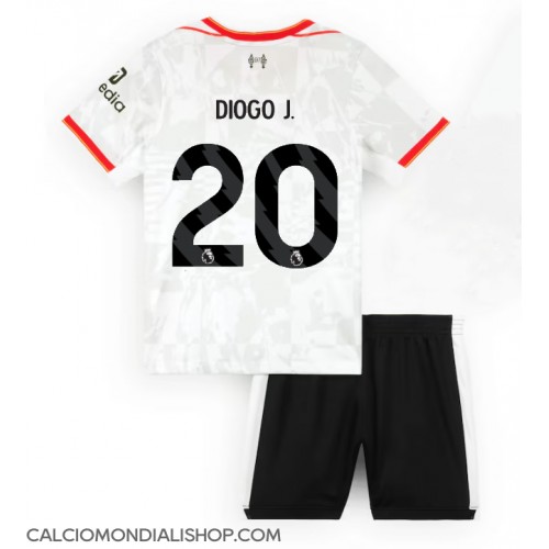 Maglie da calcio Liverpool Diogo Jota #20 Terza Maglia Bambino 2024-25 Manica Corta (+ Pantaloni corti)